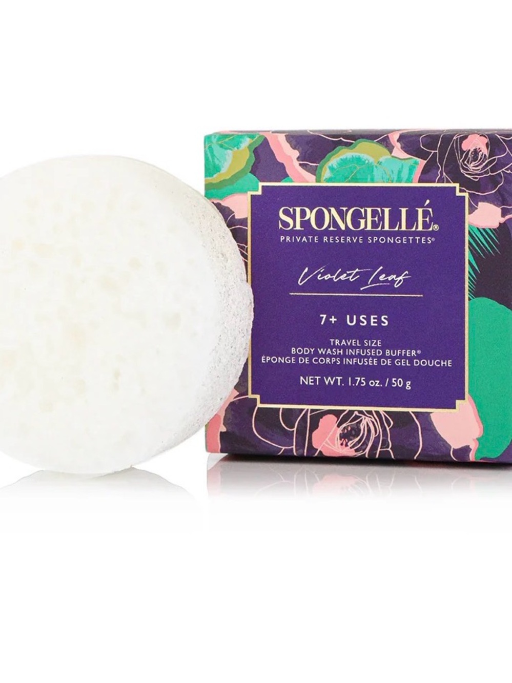 Spongelle Violet Leaf Body Wash Infuded Buffer